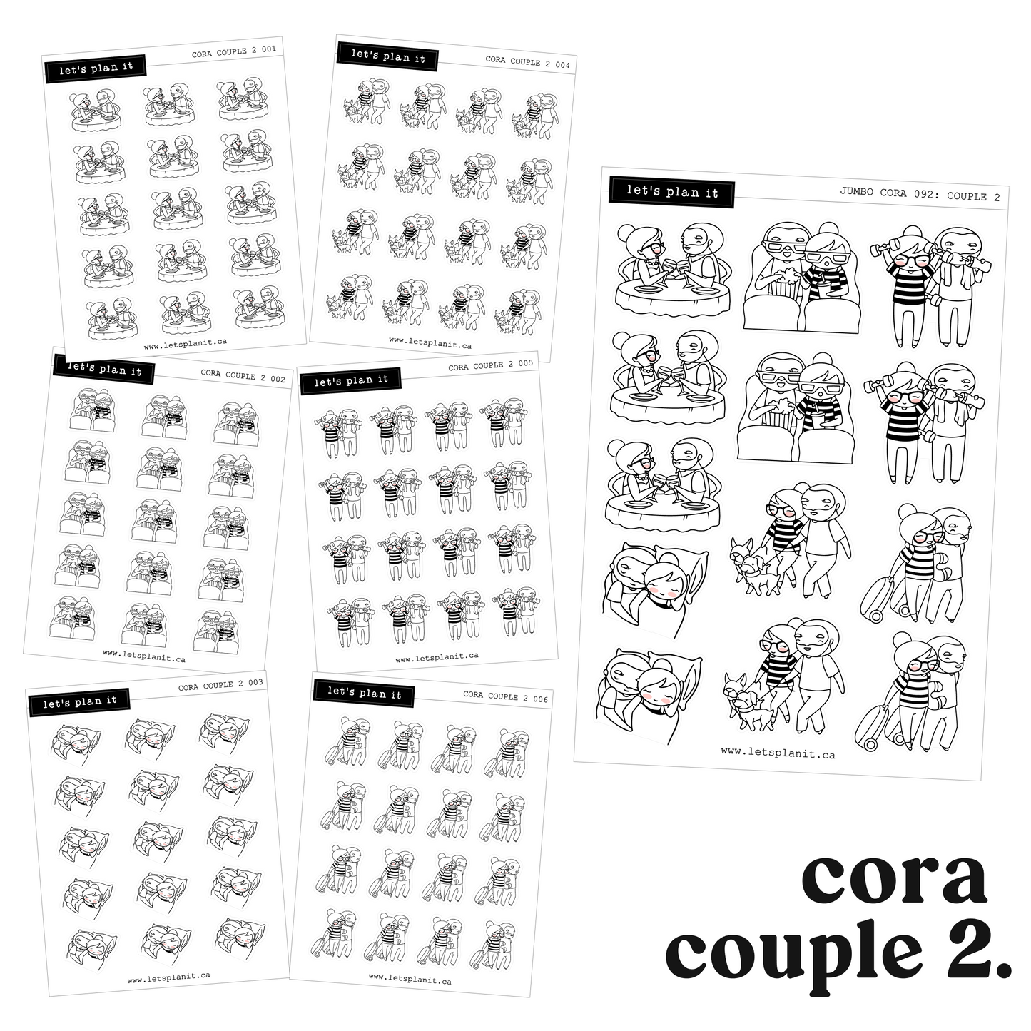 Cora | COUPLE 2 | character stickers\
