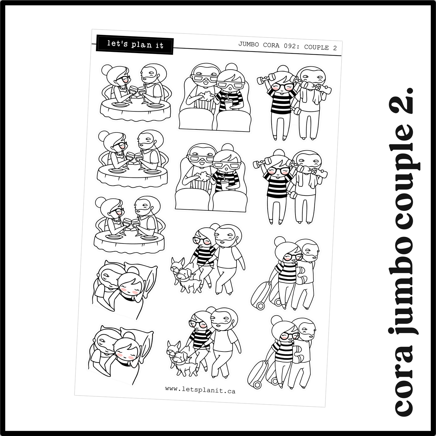 Cora | COUPLE 2 | character stickers\