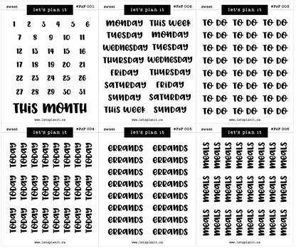 #FSF - SWEET FONT | 60 OPTIONS |Transparent matte