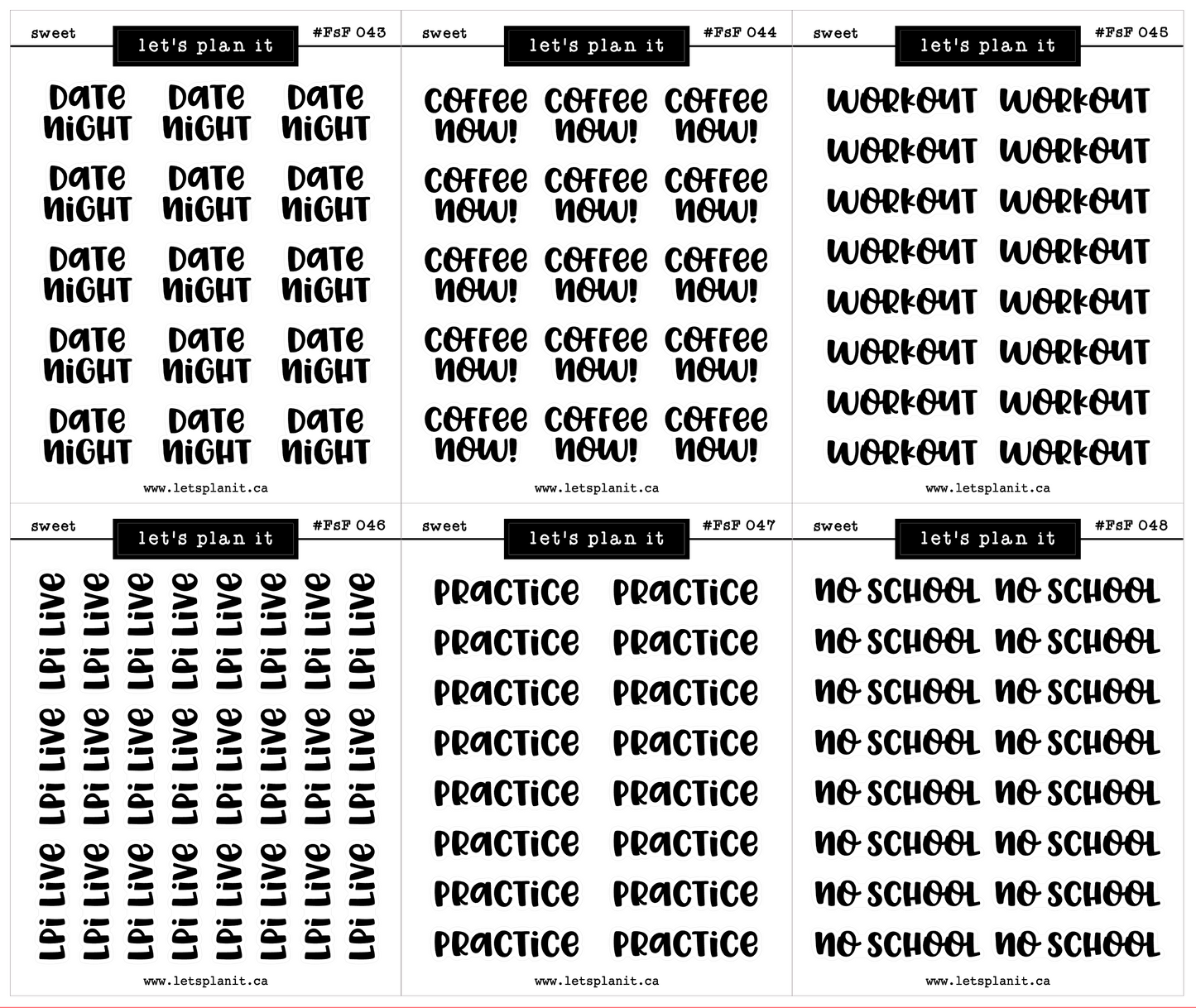 #FSF - SWEET FONT | 60 OPTIONS |Transparent matte