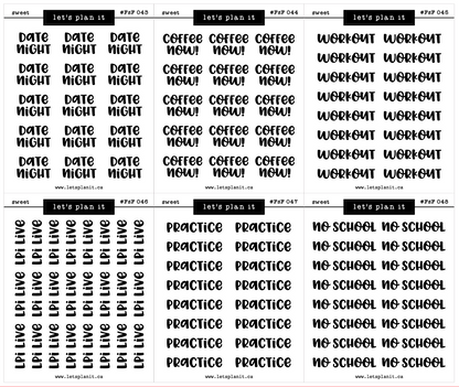 #FSF - SWEET FONT | 60 OPTIONS |Transparent matte