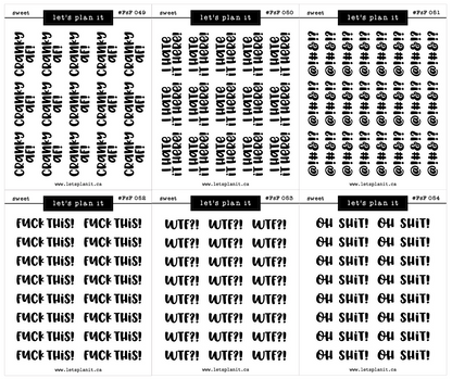 #FSF - SWEET FONT | 60 OPTIONS |Transparent matte