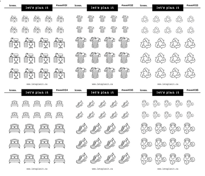 Mini Icons | 84 options | 2 paper types
