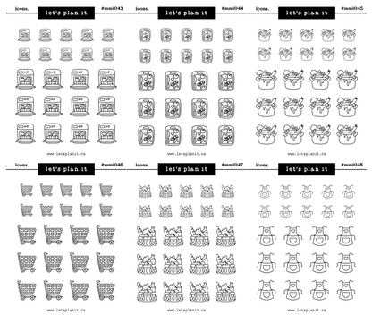 Mini Icons | 84 options | 2 paper types