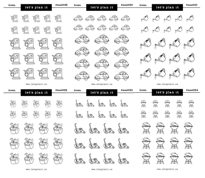 Mini Icons | 84 options | 2 paper types