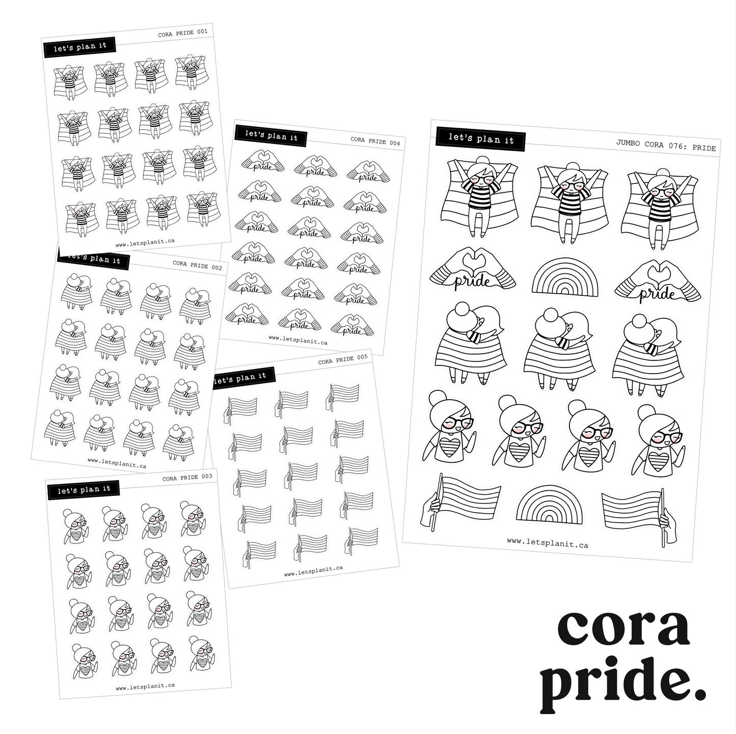 Cora | Pride | character stickers