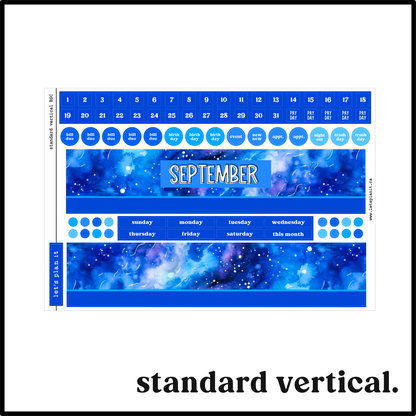 Monthly Kit: September birthstone | 8 layout options | September or Blank