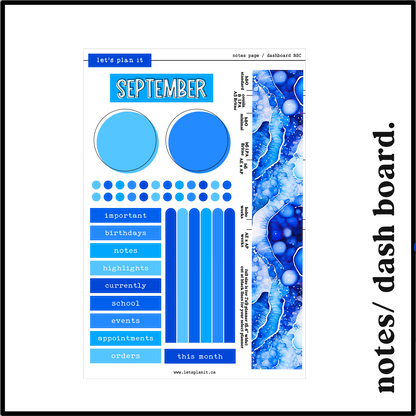 Monthly Kit: September birthstone | 8 layout options | September or Blank