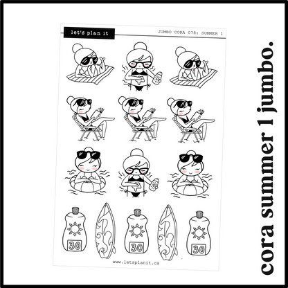 Cora | Summer 1 | character stickers