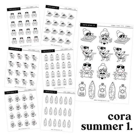 Cora | Summer 1 | character stickers