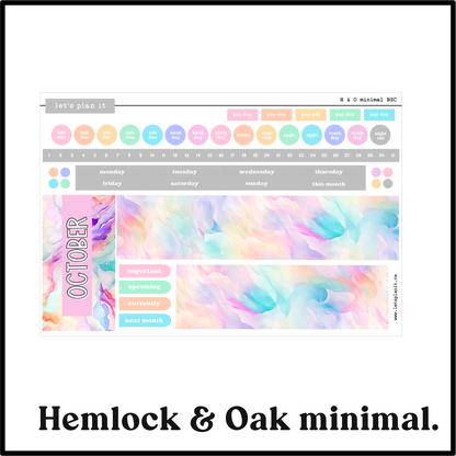 Monthly Kit: October birthstone | 8 layout options | October or Blank