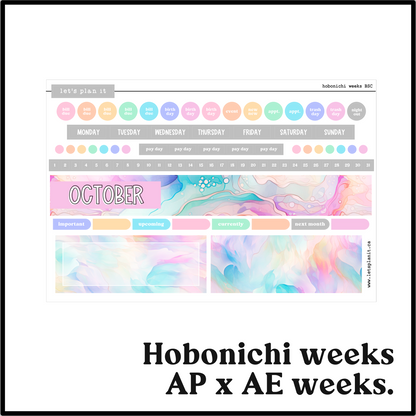 Monthly Kit: October birthstone | 8 layout options | October or Blank