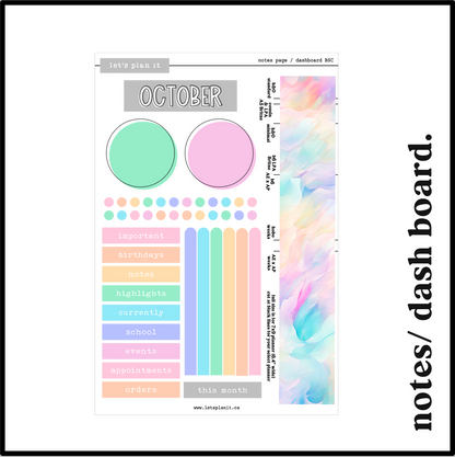 Monthly Kit: October birthstone | 8 layout options | October or Blank