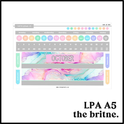 Monthly Kit: October birthstone | 8 layout options | October or Blank
