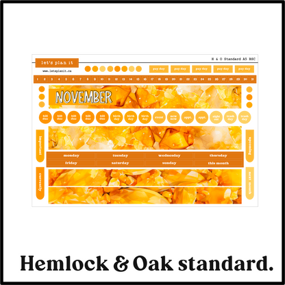 Monthly Kit: November birthstone | 8 layout options | November or Blank
