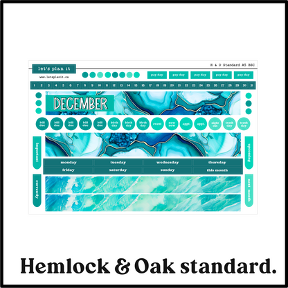 Monthly Kit: December birthstone | 8 layout options | December or Blank