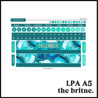 Monthly Kit: December birthstone | 8 layout options | December or Blank