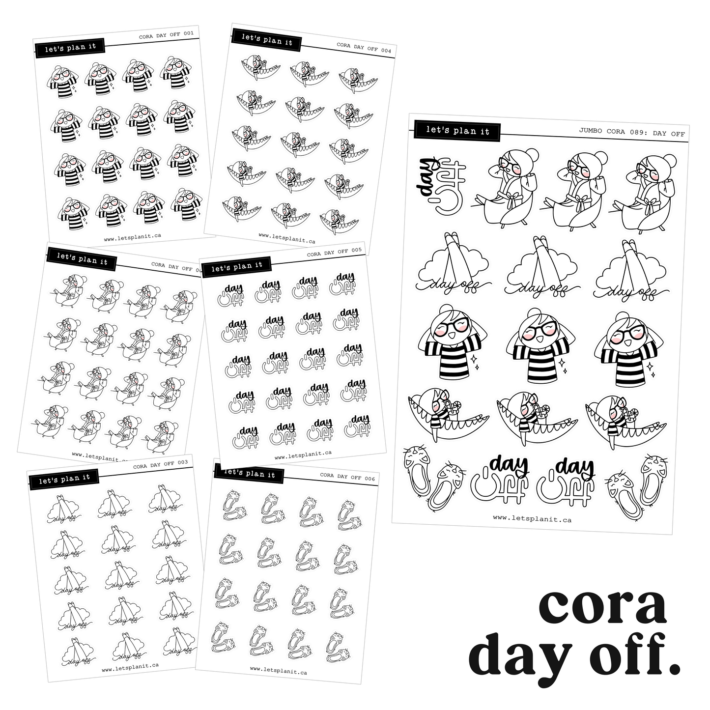 Cora | Day Off | character stickers