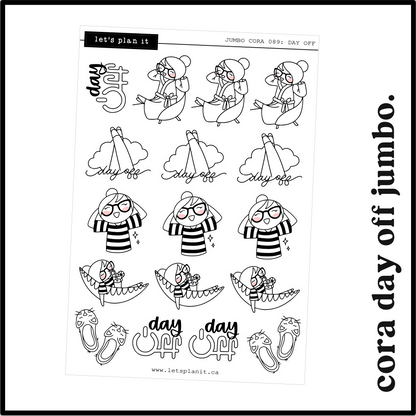 Cora | Day Off | character stickers