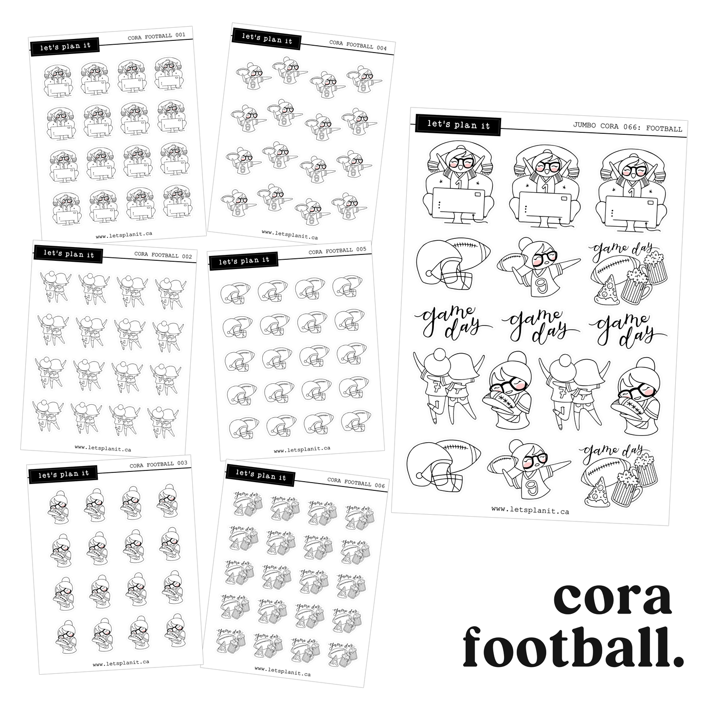 Cora | Football | character stickers