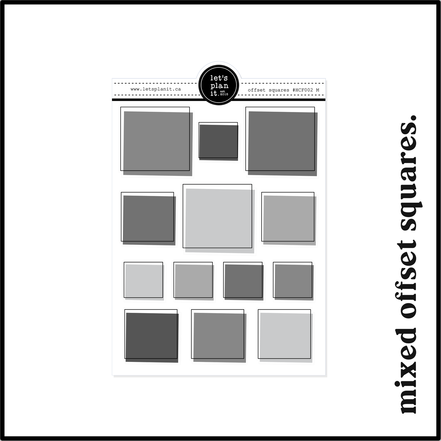 MONOCHROME /B&W FUNCTIONALS | Planning Essentials