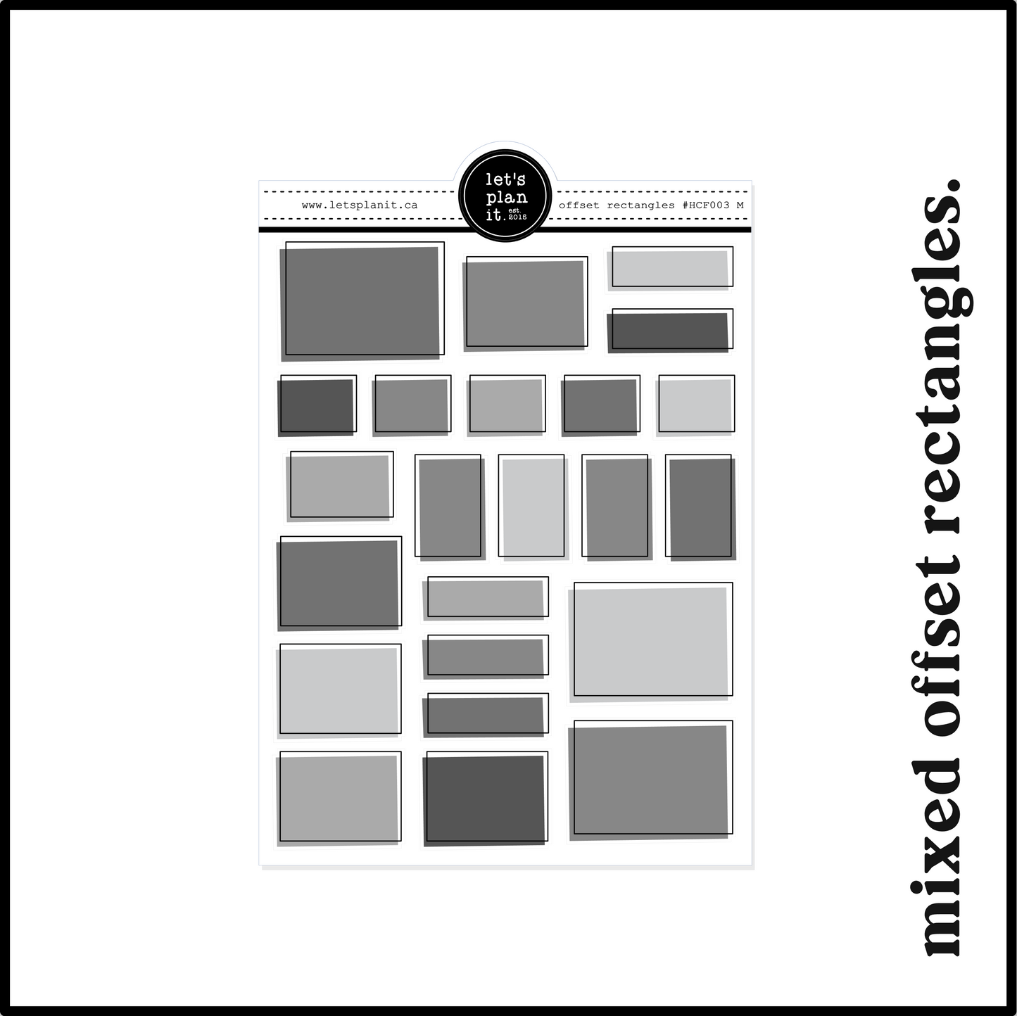 MONOCHROME /B&W FUNCTIONALS | Planning Essentials