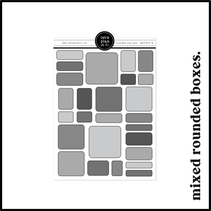 MONOCHROME /B&W FUNCTIONALS | Planning Essentials