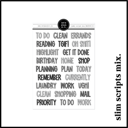 MONOCHROME /B&W FUNCTIONALS | Planning Essentials