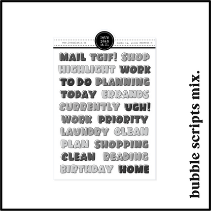 MONOCHROME /B&W FUNCTIONALS | Planning Essentials