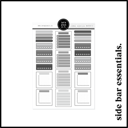 MONOCHROME /B&W FUNCTIONALS | Planning Essentials