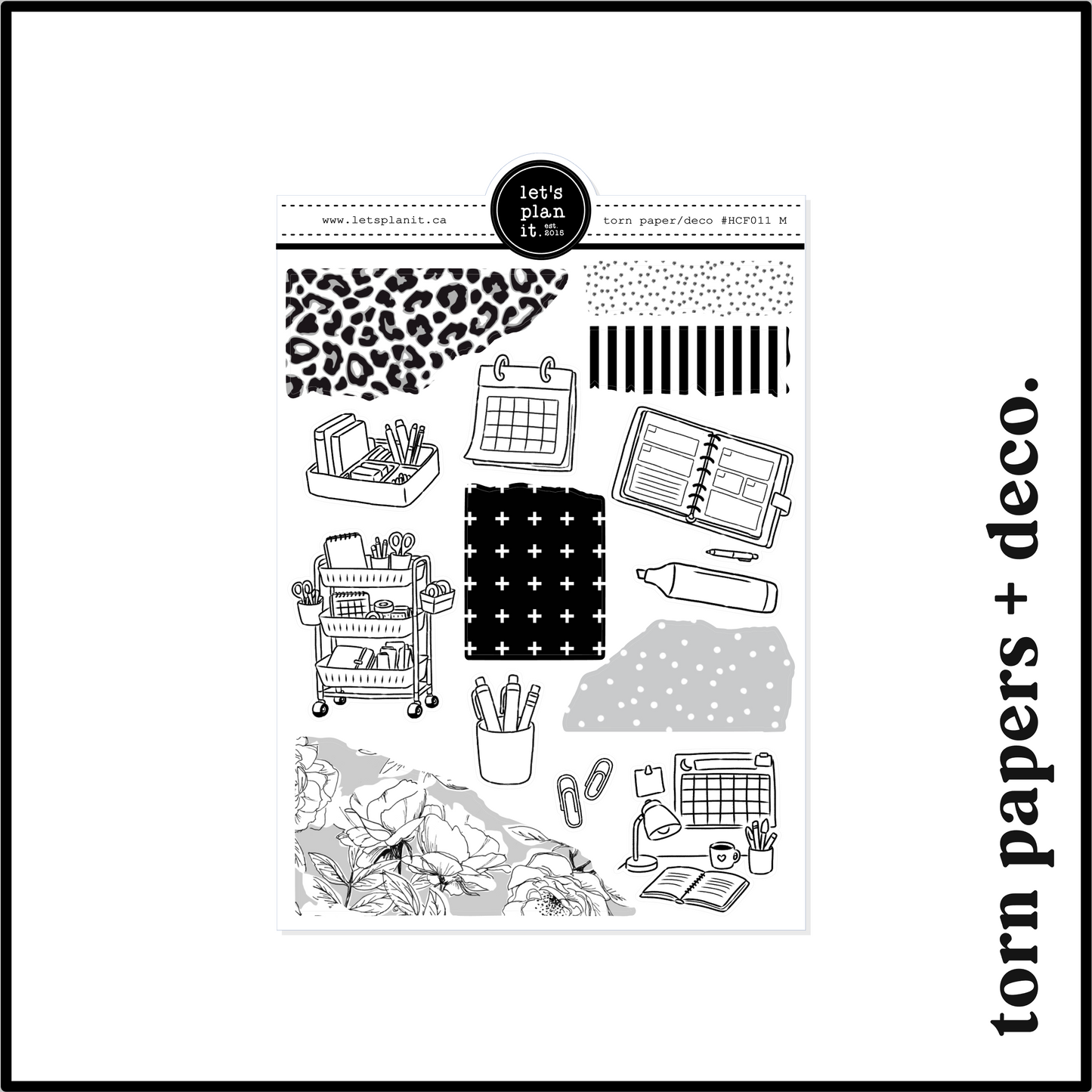 MONOCHROME /B&W FUNCTIONALS | Planning Essentials