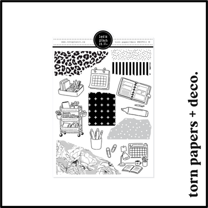 MONOCHROME /B&W FUNCTIONALS | Planning Essentials