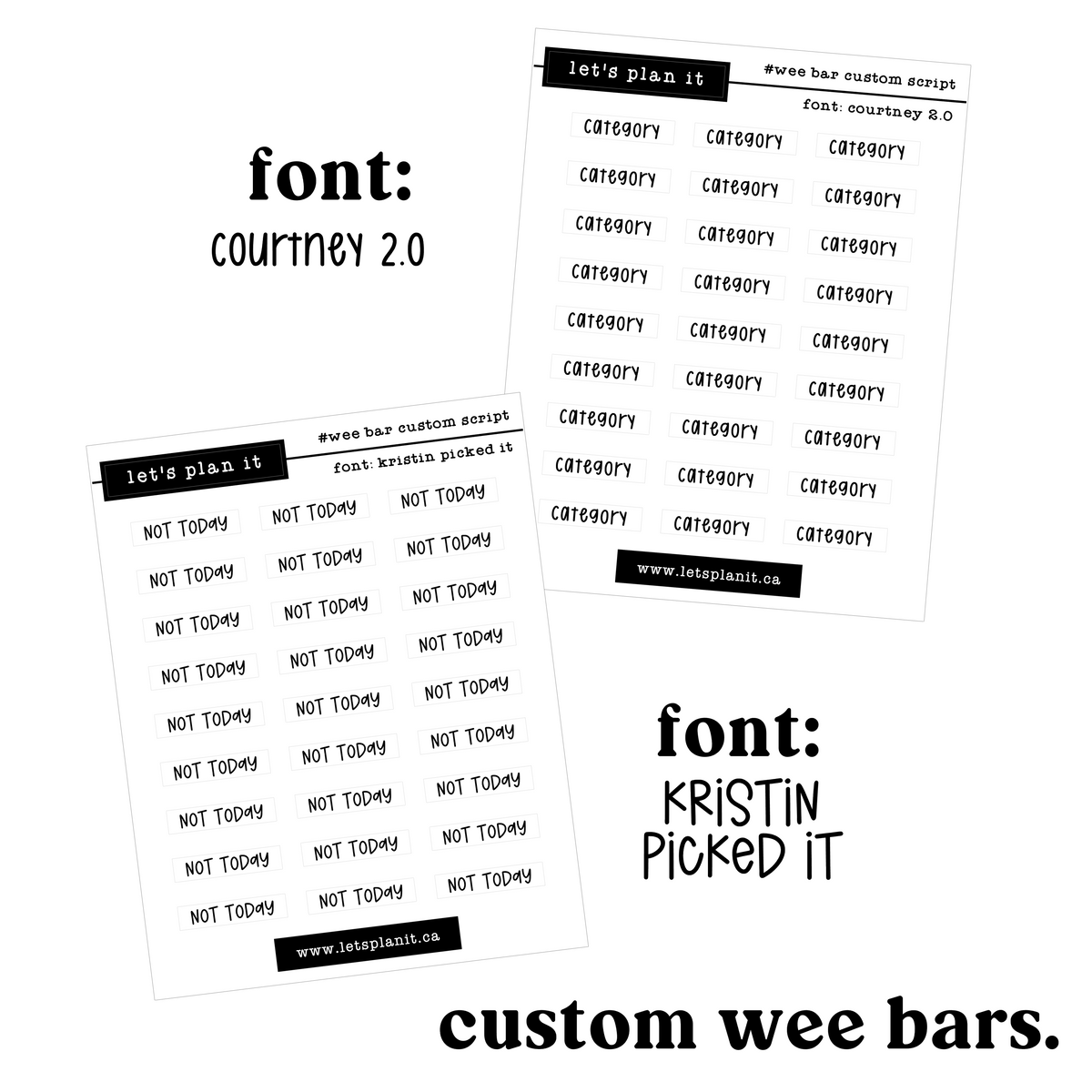 Custom Scripts - Wee Bars