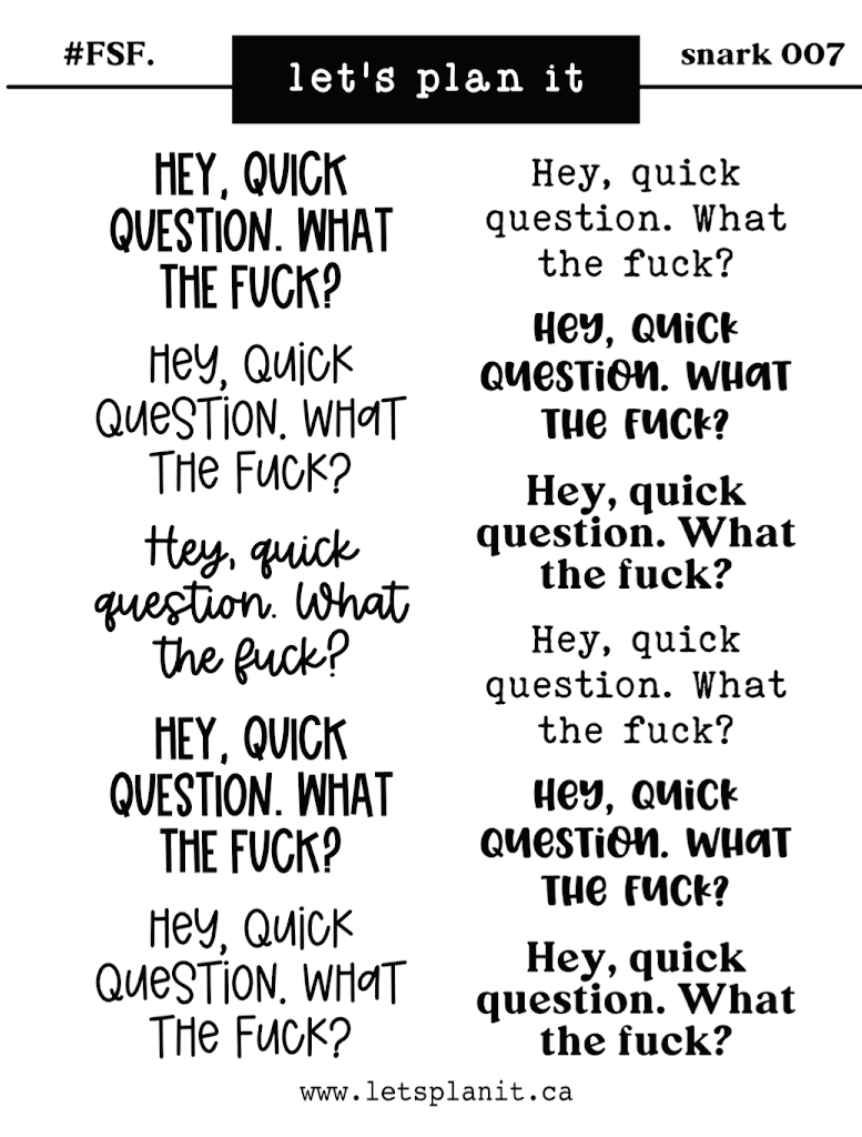 #FSF SNARKY quotes | 07-012 | 2 paper types