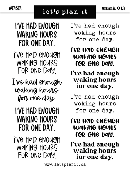 #FSF SNARKY quotes | 013-018 | 2 paper types