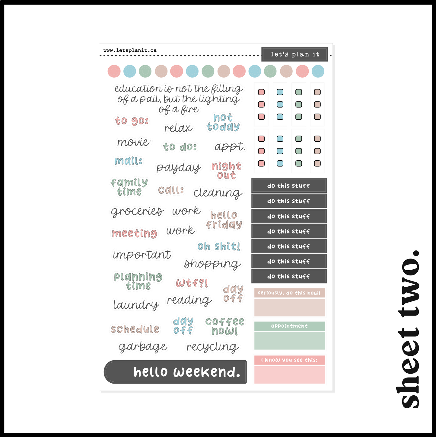 BERKLEY COLLECTION | Weekly Kits