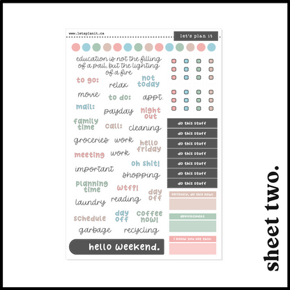 BERKLEY COLLECTION | Weekly Kits