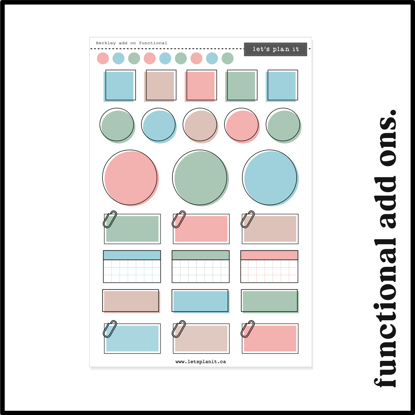 BERKLEY COLLECTION | Weekly Kits