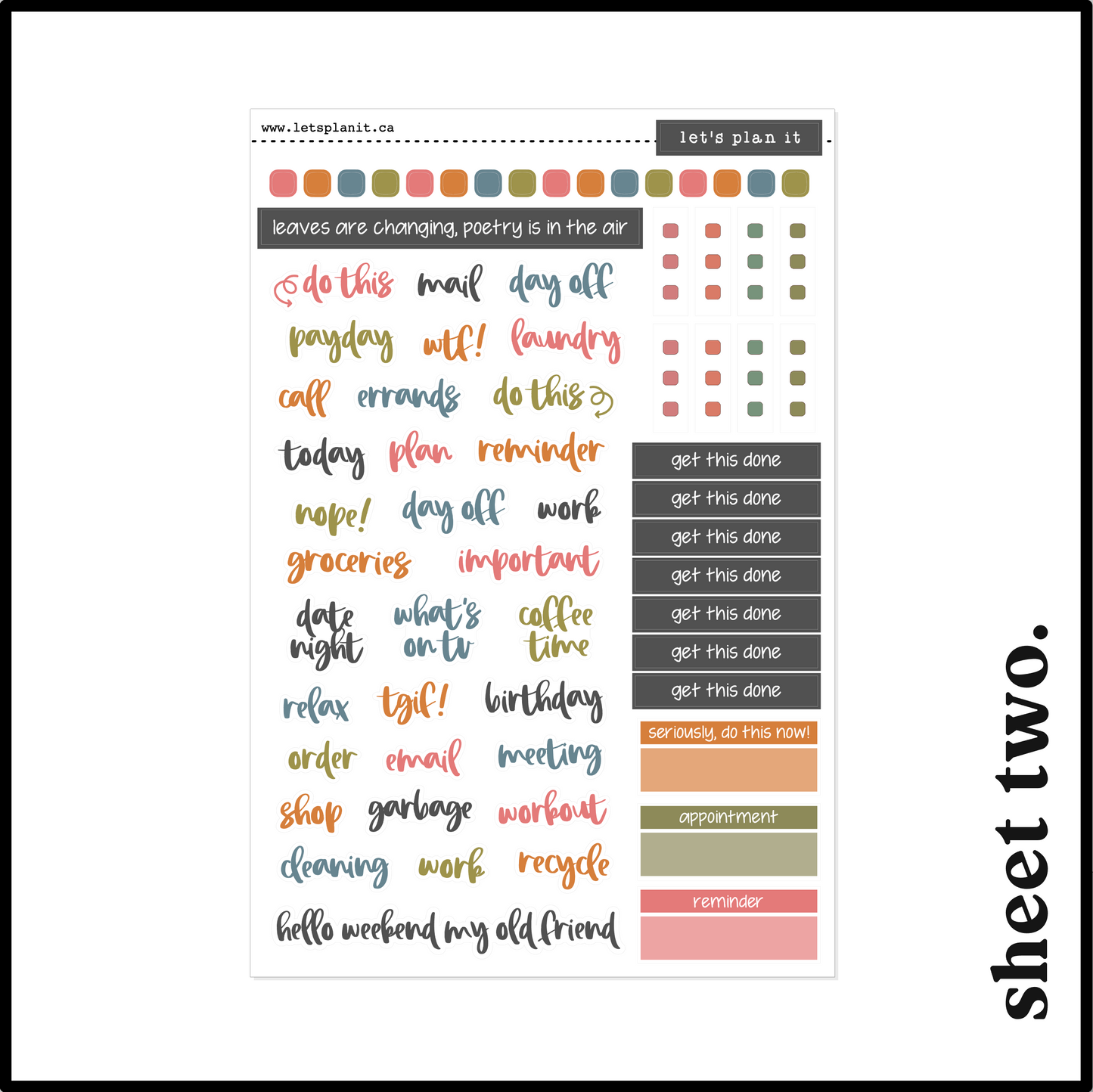 PRESLEY COLLECTION | Weekly Kits
