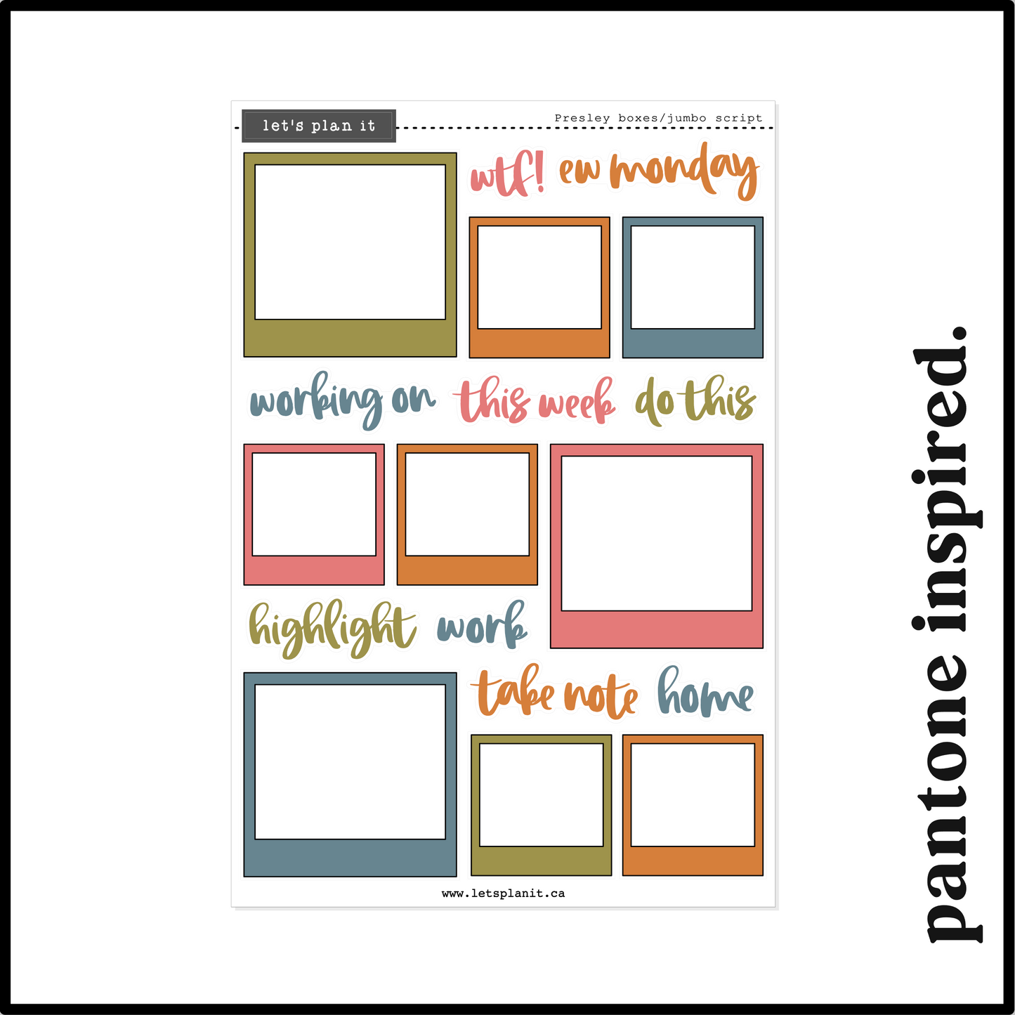 PRESLEY COLLECTION | Weekly Kits