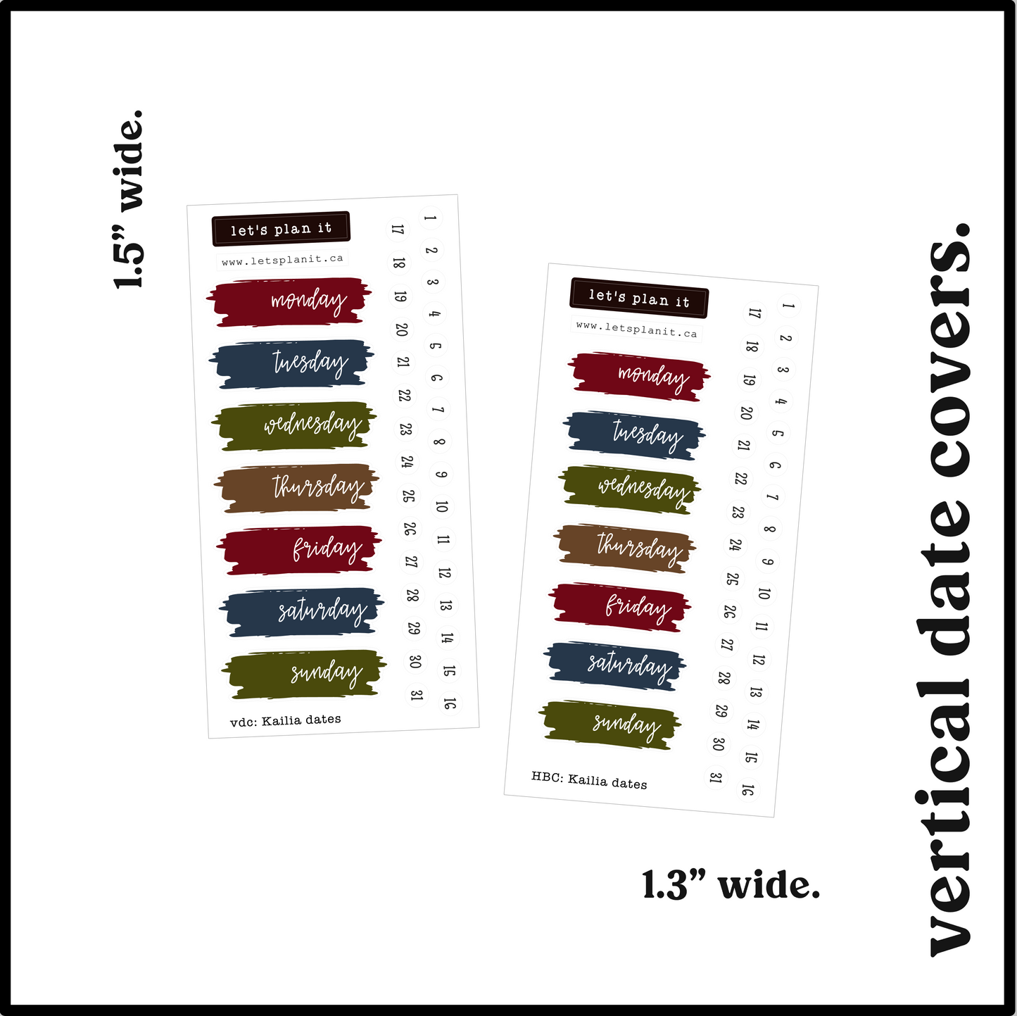 KAILIA COLLECTION | Weekly Kits
