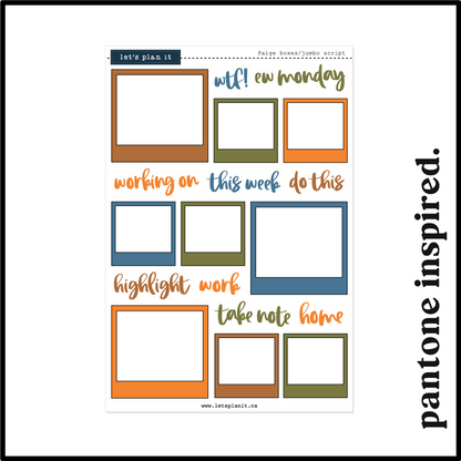 PAIGE COLLECTION | Weekly Kits
