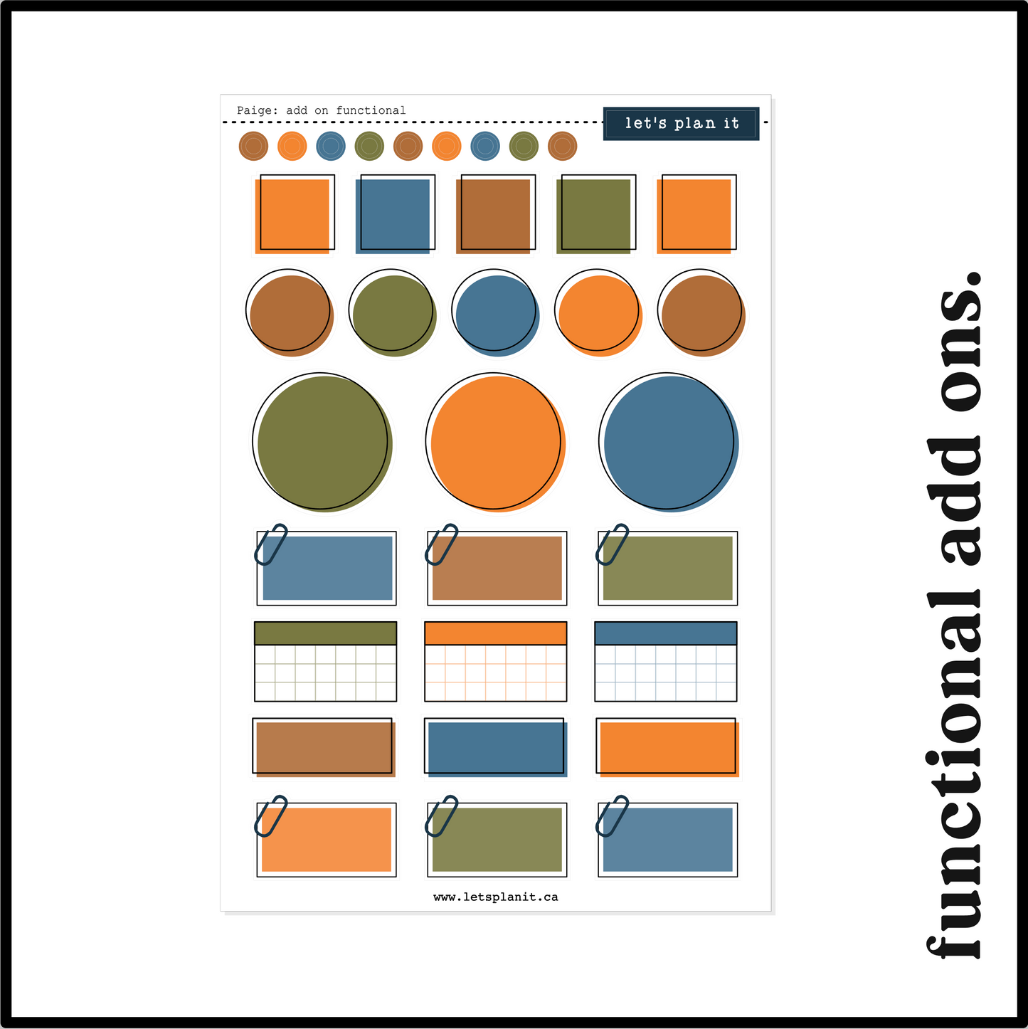 PAIGE COLLECTION | Weekly Kits