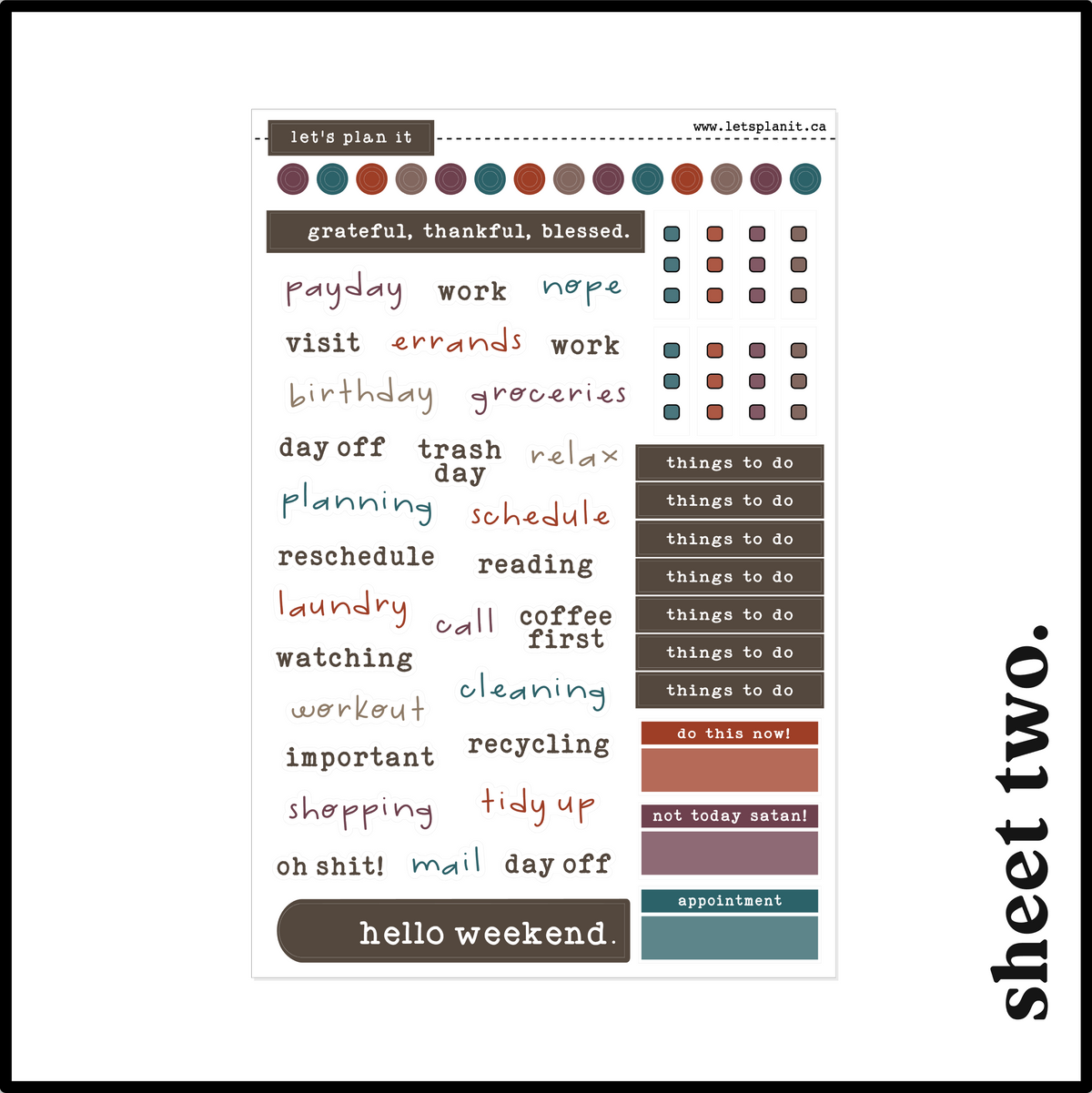 WHITNEY COLLECTION | Weekly Kits
