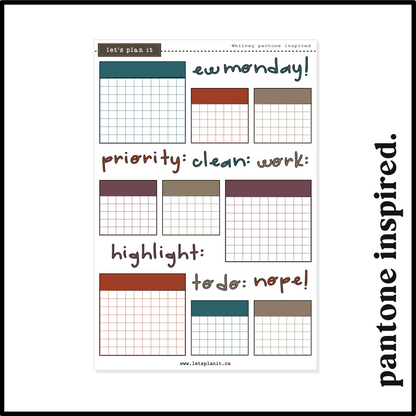 WHITNEY COLLECTION | Weekly Kits