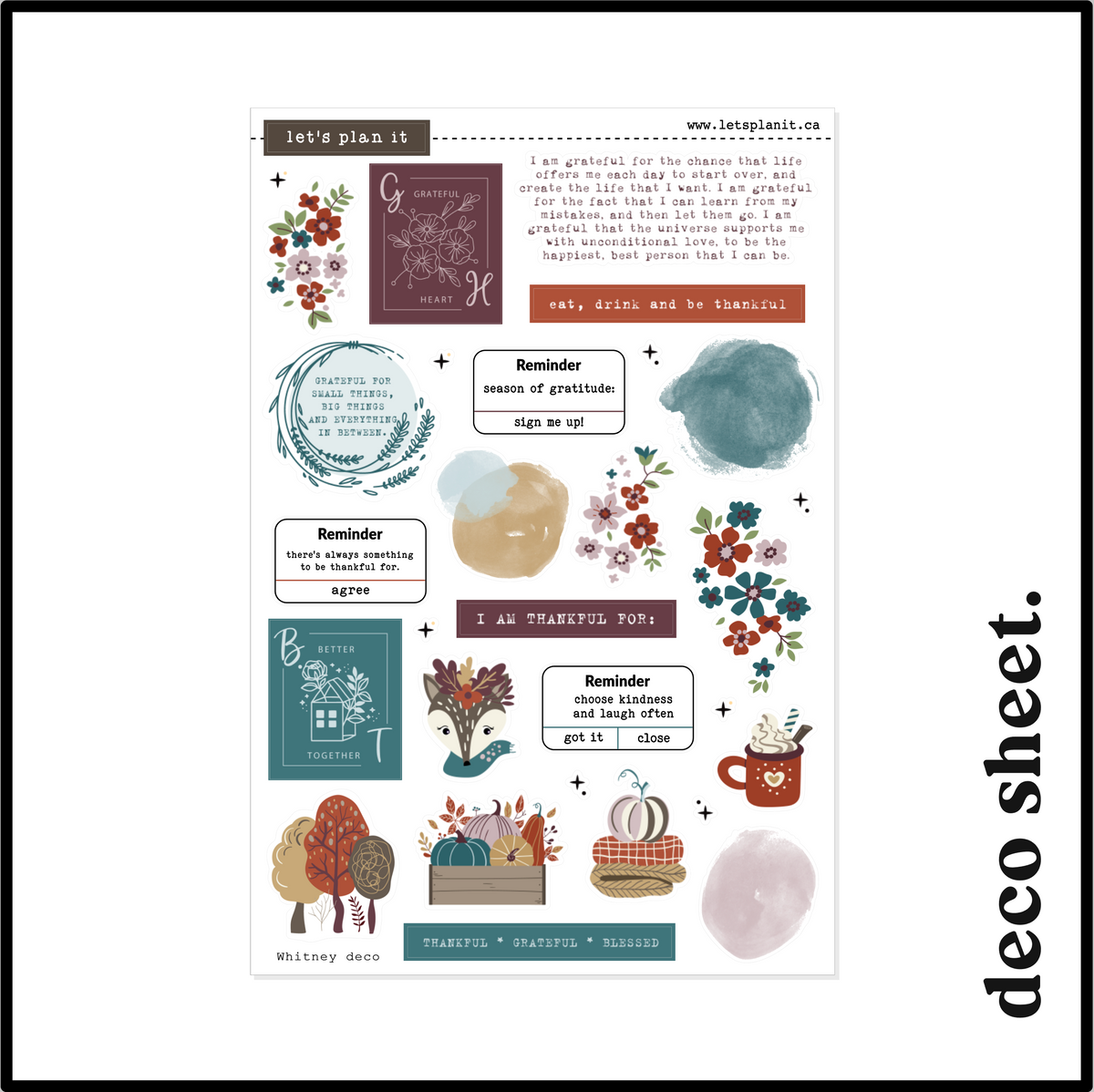 WHITNEY COLLECTION | Weekly Kits