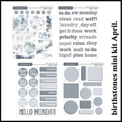 BIRTHSTONE COLLECTIONS | BUNDLES | 2 paper types