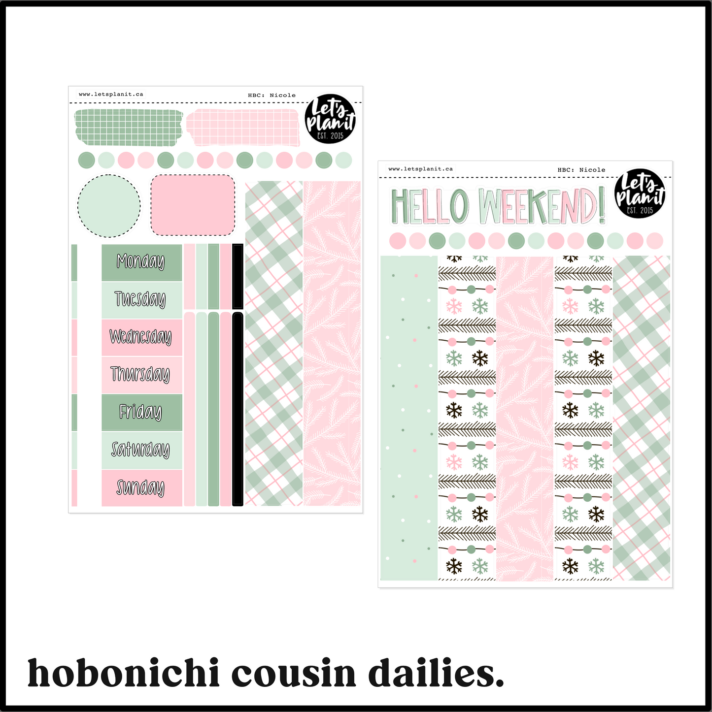 NICOLE COLLECTION | Weekly Kits