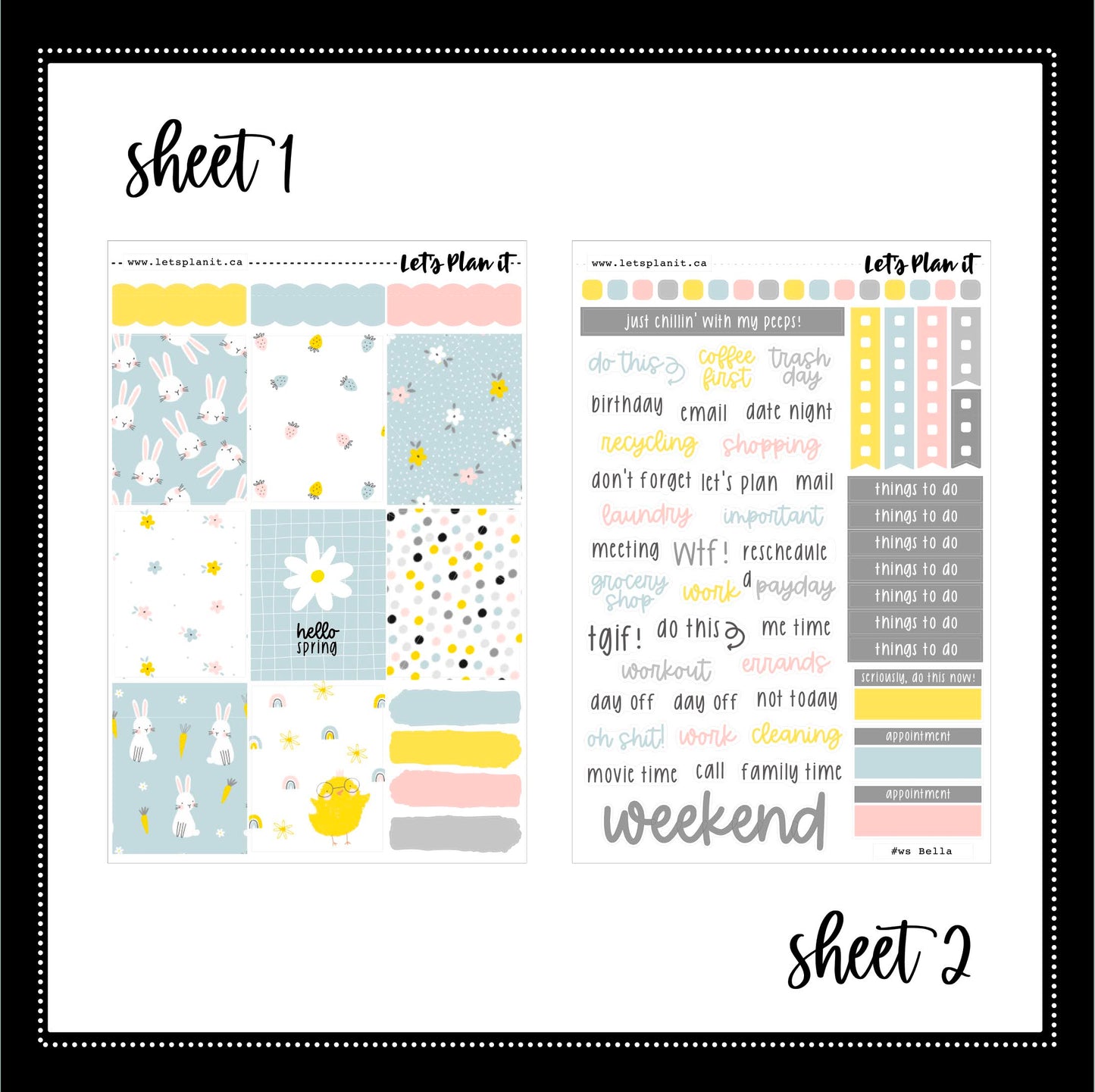 -- BELLA COLLECTION | Weekly Kits