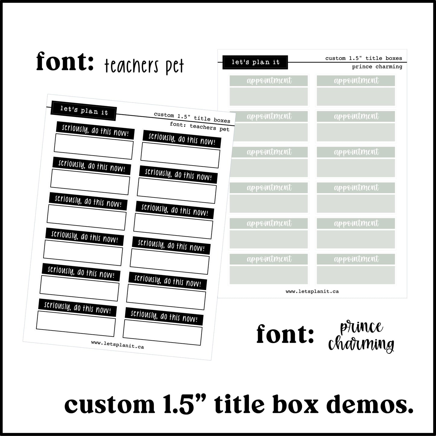 Custom Scripts - Title Box